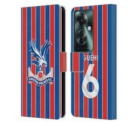 Head Case Designs Licenza Ufficiale Crystal Palace FC Marc Guéhi 2025/26 Giocatori Home Kit Custodia Portafoglio in Pelle Compatibile con Oppo Reno11 F 5G / F25 PRO 5G