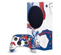 Head Case Designs Licenza Ufficiale Crystal Palace FC Marmo Arte Del Logo Pacchetto Console Da Gioco Wrap E Pelle Per Controller Compatibile con Xbox Series S Console & Controller Bundle