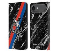 Head Case Designs Licenza Ufficiale Crystal Palace FC Marmo Nero Stemma Custodia Portafoglio in Pelle Compatibile con Apple iPhone 17 Air