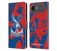 Head Case Designs Licenza Ufficiale Crystal Palace FC Marmo Rosso E Blu Stemma Custodia Portafoglio in Pelle Compatibile con Apple iPhone 17 Air