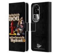Head Case Designs Licenza Ufficiale D.S. Valori Alcuni Giorni Tu Sei Il Cane Kitty E Cucciolo Custodia Portafoglio in Pelle Compatibile con Oppo Reno10 PRO+