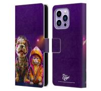 Head Case Designs Licenza Ufficiale D.S. Valori Amici Dell'Hip Hop Kitty E Cucciolo Custodia Portafoglio in Pelle Compatibile con Apple iPhone 14 PRO Max