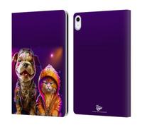 Head Case Designs Licenza Ufficiale D.S. Valori Amici Dell'Hip Hop Kitty E Cucciolo Custodia Portafoglio in Pelle Compatibile con Apple iPad 10.9 2022/2025