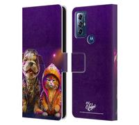 Head Case Designs Licenza Ufficiale D.S. Valori Amici Dell'Hip Hop Kitty E Cucciolo Custodia Portafoglio in Pelle Compatibile con Motorola Moto G Play (2023)