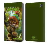 Head Case Designs Licenza Ufficiale D.S. Valori Ho Capito Kitty E Cucciolo Custodia Portafoglio in Pelle Compatibile con Amazon Fire 7 2022