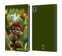 Head Case Designs Licenza Ufficiale D.S. Valori Ho Capito Kitty E Cucciolo Custodia Portafoglio in Pelle Compatibile con Apple iPad PRO 11 M4 2024