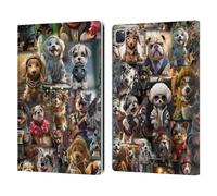 Head Case Designs Licenza Ufficiale D.S. Valori Il Regno dei Cuccioli Kitty E Cucciolo Custodia Portafoglio in Pelle Compatibile con Apple iPad PRO 13 M4 2024