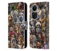 Head Case Designs Licenza Ufficiale D.S. Valori Il Regno dei Cuccioli Kitty E Cucciolo Custodia Portafoglio in Pelle Compatibile con Oppo Reno10 5G / Reno10 PRO 5G