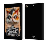 Head Case Designs Licenza Ufficiale D.S. Valori Kitty Ha Leccato La Crema Kitty E Cucciolo Custodia Portafoglio in Pelle Compatibile con Apple iPad 9.7 2017 / iPad 9.7 2018