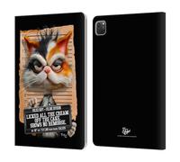 Head Case Designs Licenza Ufficiale D.S. Valori Kitty Ha Leccato La Crema Kitty E Cucciolo Custodia Portafoglio in Pelle Compatibile con Apple iPad PRO 11 2020/2021 / 2022