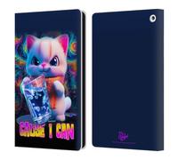 Head Case Designs Licenza Ufficiale D.S. Valori Kitty, perché Posso Kitty E Cucciolo Custodia Portafoglio in Pelle Compatibile con Fire HD 8/Fire HD 8 Plus 2020