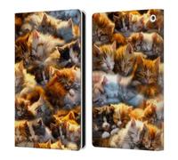 Head Case Designs Licenza Ufficiale D.S. Valori Sogni di Gattini Kitty E Cucciolo Custodia Portafoglio in Pelle Compatibile con Fire HD 8/Fire HD 8 Plus 2020