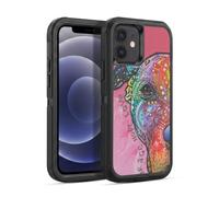 Head Case Designs Licenza Ufficiale Dean Russo Courage, Hope & Love Cani 3 Custodia Antiurto Ultra Blindata compatibile con Apple iPhone 12 / iPhone 12 Pro