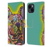 Head Case Designs Licenza Ufficiale Dean Russo French Bulldog Cani Custodia Portafoglio in Pelle Compatibile con Apple iPhone 15