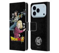 Head Case Designs Licenza Ufficiale Dragon Ball Super Android 17 E 18 Universe Survival Characters Custodia Portafoglio in Pelle Compatibile con Apple iPhone 17 Pro