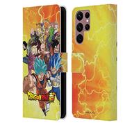 Head Case Designs Licenza Ufficiale Dragon Ball Super Gruppo Universo 7 Universe Survival Arc Custodia Portafoglio in Pelle Compatibile con Samsung Galaxy S22 Ultra 5G