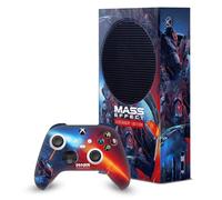 Head Case Designs Licenza Ufficiale EA Bioware Mass Effect Arte Chiave Grafiche Leggendarie Console Da Gioco Wrap E Pelle Per Controller Compatibile con Xbox Series S Console & Controller Bundle