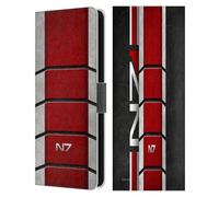 Head Case Designs Licenza Ufficiale EA Bioware Mass Effect N7 Logo Amor Grafiche Custodia Portafoglio in Pelle Compatibile con Samsung Galaxy S25 Fe