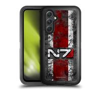 Head Case Designs Licenza Ufficiale EA Bioware Mass Effect N7 Logo Stressato Grafiche Custodia Antiurto Ultra Blindata compatibile con Samsung Galaxy A54 5G