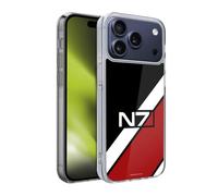 Head Case Designs Licenza Ufficiale EA Bioware Mass Effect N7 Logo Strisce Grafiche Custodia in Gel [Protezione di Grado Militare] Compatibile con Apple iPhone 17 PRO