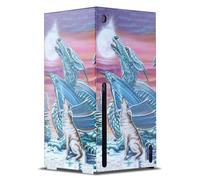 Head Case Designs Licenza Ufficiale Ed Beard Jr Canzone Della Luna Luna Del Lupo Draghi Console Da Gioco Wrap Compatibile con Xbox Series X