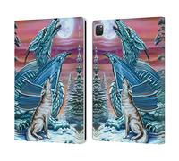 Head Case Designs Licenza Ufficiale Ed Beard Jr Canzone della Luna Luna del Lupo Draghi Custodia Portafoglio in Pelle Compatibile con Apple iPad PRO 12.9 2020/2021/2022