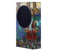 Head Case Designs Licenza Ufficiale Ed Beard Jr L'amicizia del mago Draghi Console Da Gioco Wrap Compatibile con Xbox Series S Console