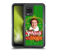Head Case Designs Licenza Ufficiale Elf Movie Sorridere è Il Mio Preferito Grafiche 2 Custodia Antiurto Ultra Blindata Compatibile con Samsung Galaxy A12 (2020)
