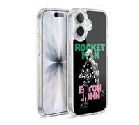 Head Case Designs Licenza Ufficiale Elton John Arte Chiave 5 Rocketman Custodia in Gel [Protezione di Grado Militare] Compatibile con Apple iPhone 17 E con MagSafe