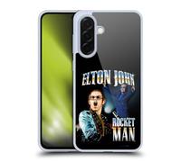 Head Case Designs Licenza Ufficiale Elton John Arte Chiave Rocketman Custodia in Gel [Protezione di Grado Militare] Compatibile con Samsung Galaxy A36 5G