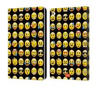 Head Case Designs Licenza Ufficiale Emoji® Pattern Smileys Custodia Portafoglio in Pelle Compatibile con Apple iPad Air 2 (2014)