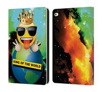 Head Case Designs Licenza Ufficiale Emoji® Re del Mondo Smileys Custodia Portafoglio in Pelle Compatibile con Apple iPad Air 2 (2014)