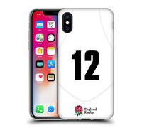 Head Case Designs Licenza Ufficiale England Rugby Union Posizione 12 2020/21 Giocatori Home Kit Custodia in Gel [Protezione di Grado Militare] Compatibile con Apple iPhone X/iPhone XS