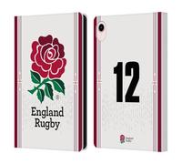 Head Case Designs Licenza Ufficiale England Rugby Union Posizione 12 2023/24 Giocatori Home Kit Custodia Portafoglio in Pelle Compatibile con Apple iPad Mini (2021/2024)
