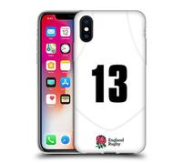 Head Case Designs Licenza Ufficiale England Rugby Union Posizione 13 2020/21 Giocatori Home Kit Custodia in Gel [Protezione di Grado Militare] Compatibile con Apple iPhone X/iPhone XS