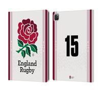 Head Case Designs Licenza Ufficiale England Rugby Union Posizione 15 2023/24 Giocatori Home Kit Custodia Portafoglio in Pelle Compatibile con Apple iPad PRO 12.9 2020/2021/2022
