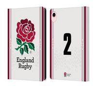 Head Case Designs Licenza Ufficiale England Rugby Union Posizione 2 2023/24 Giocatori Home Kit Custodia Portafoglio in Pelle Compatibile con Apple iPad Mini (2021/2024)