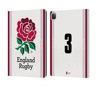 Head Case Designs Licenza Ufficiale England Rugby Union Posizione 3 2023/24 Giocatori Home Kit Custodia Portafoglio in Pelle Compatibile con Apple iPad PRO 12.9 2020/2021/2022