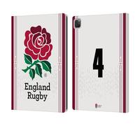 Head Case Designs Licenza Ufficiale England Rugby Union Posizione 4 2023/24 Giocatori Home Kit Custodia Portafoglio in Pelle Compatibile con Apple iPad PRO 12.9 2020/2021/2022