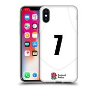 Head Case Designs Licenza Ufficiale England Rugby Union Posizione 7 2020/21 Giocatori Home Kit Custodia in Gel [Protezione di Grado Militare] Compatibile con Apple iPhone X/iPhone XS