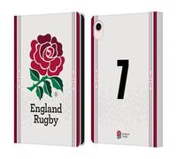 Head Case Designs Licenza Ufficiale England Rugby Union Posizione 7 2023/24 Giocatori Home Kit Custodia Portafoglio in Pelle Compatibile con Apple iPad Mini (2021/2024)