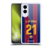 Head Case Designs Licenza Ufficiale FC Barcelona Frenkie de Jong 2020/21 Giocatori Home Kit Gruppo 1 Custodia in Gel [Protezione di Grado Militare] Compatibile con Samsung Galaxy S25 Edge