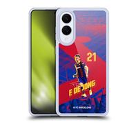 Head Case Designs Licenza Ufficiale FC Barcelona Frenkie De Jong 2020/21 Prima Squadra Gruppo 1 Custodia in Gel [Protezione di Grado Militare] Compatibile con Samsung Galaxy S25 Edge