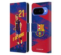 Head Case Designs Licenza Ufficiale FC Barcelona Frenkie De Jong 2020/21 Prima Squadra Gruppo 1 Custodia Portafoglio in Pelle Compatibile con Google Pixel 10