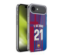 Head Case Designs Licenza Ufficiale FC Barcelona Frenkie de Jong 2021/22 Giocatori Home Kit Gruppo 1 Custodia in Gel [Protezione di Grado Militare] Compatibile con Apple iPhone 17 Air