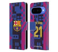Head Case Designs Licenza Ufficiale FC Barcelona Frenkie de Jong 2021/22 Giocatori Kit Third Gruppo 1 Custodia Portafoglio in Pelle Compatibile con Google Pixel 10