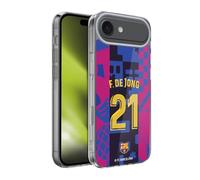 Head Case Designs Licenza Ufficiale FC Barcelona Frenkie de Jong 2021/22 Giocatori Kit Third Gruppo 1 Custodia in Gel [Protezione di Grado Militare] Compatibile con Apple iPhone 17 Air