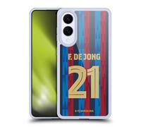 Head Case Designs Licenza Ufficiale FC Barcelona Frenkie de Jong 2022/23 Giocatori Home Kit Custodia in Gel [Protezione di Grado Militare] Compatibile con Samsung Galaxy S25 Edge