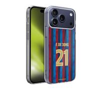 Head Case Designs Licenza Ufficiale FC Barcelona Frenkie de Jong 2022/23 Giocatori Home Kit Custodia in Gel [Protezione di Grado Militare] Compatibile con Apple iPhone 17 PRO Max