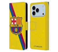 Head Case Designs Licenza Ufficiale FC Barcelona Fuori Casa 2019/20 Kit Cresta Custodia Portafoglio in Pelle Compatibile con Apple iPhone 17 PRO